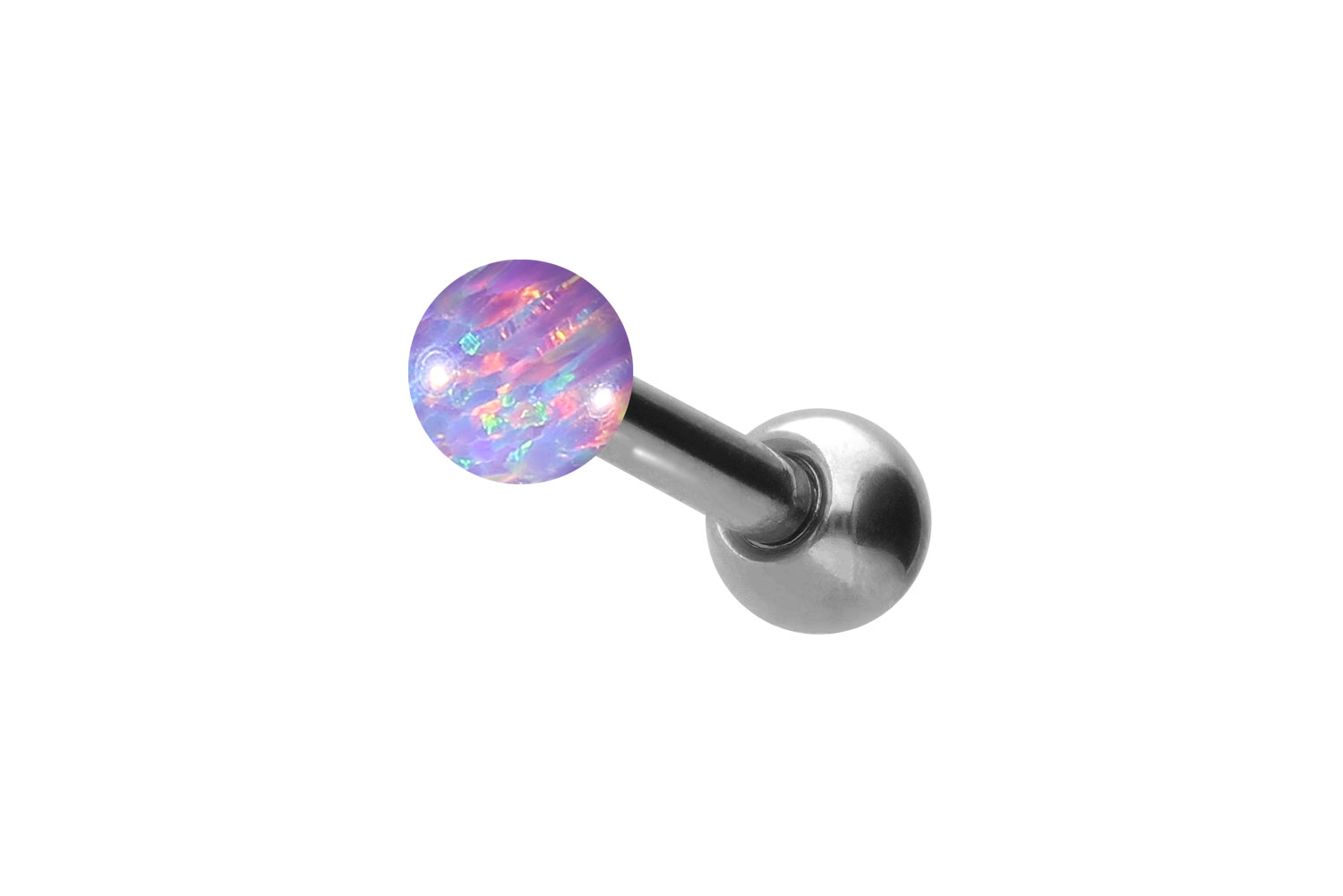 Titan Ohrpiercing SYNTHETISCHER OPAL